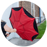 Inverted Umbrellas